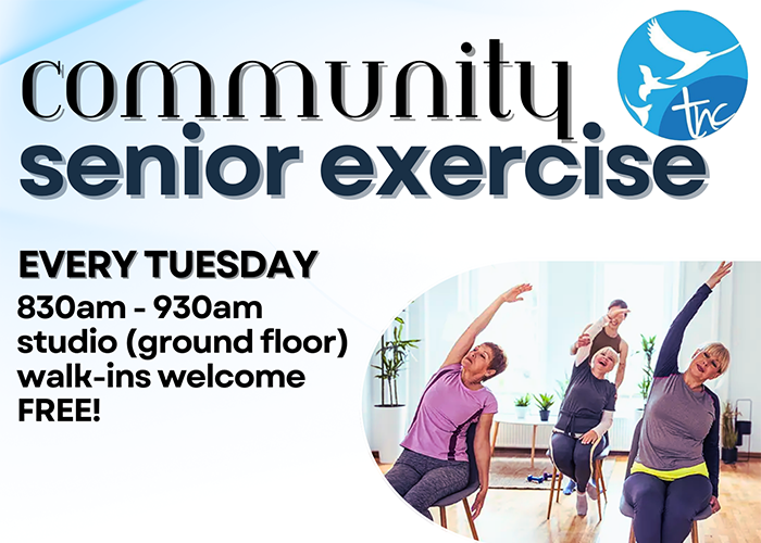 community senior exercise. community hall